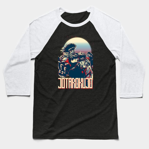 kujo jotaro Baseball T-Shirt by Retrostyle